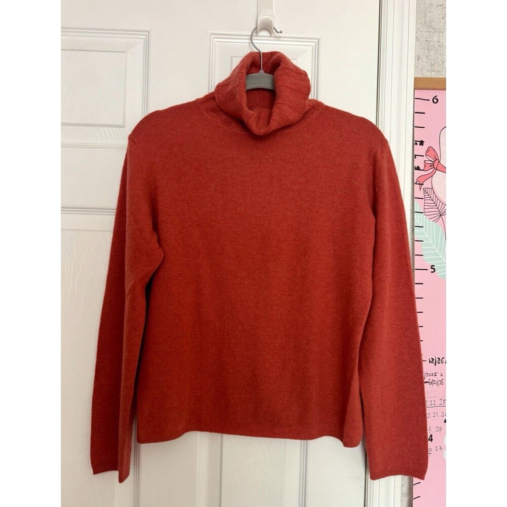 Griffen 100% Cashmere Petite Large Womens Sweater True Red